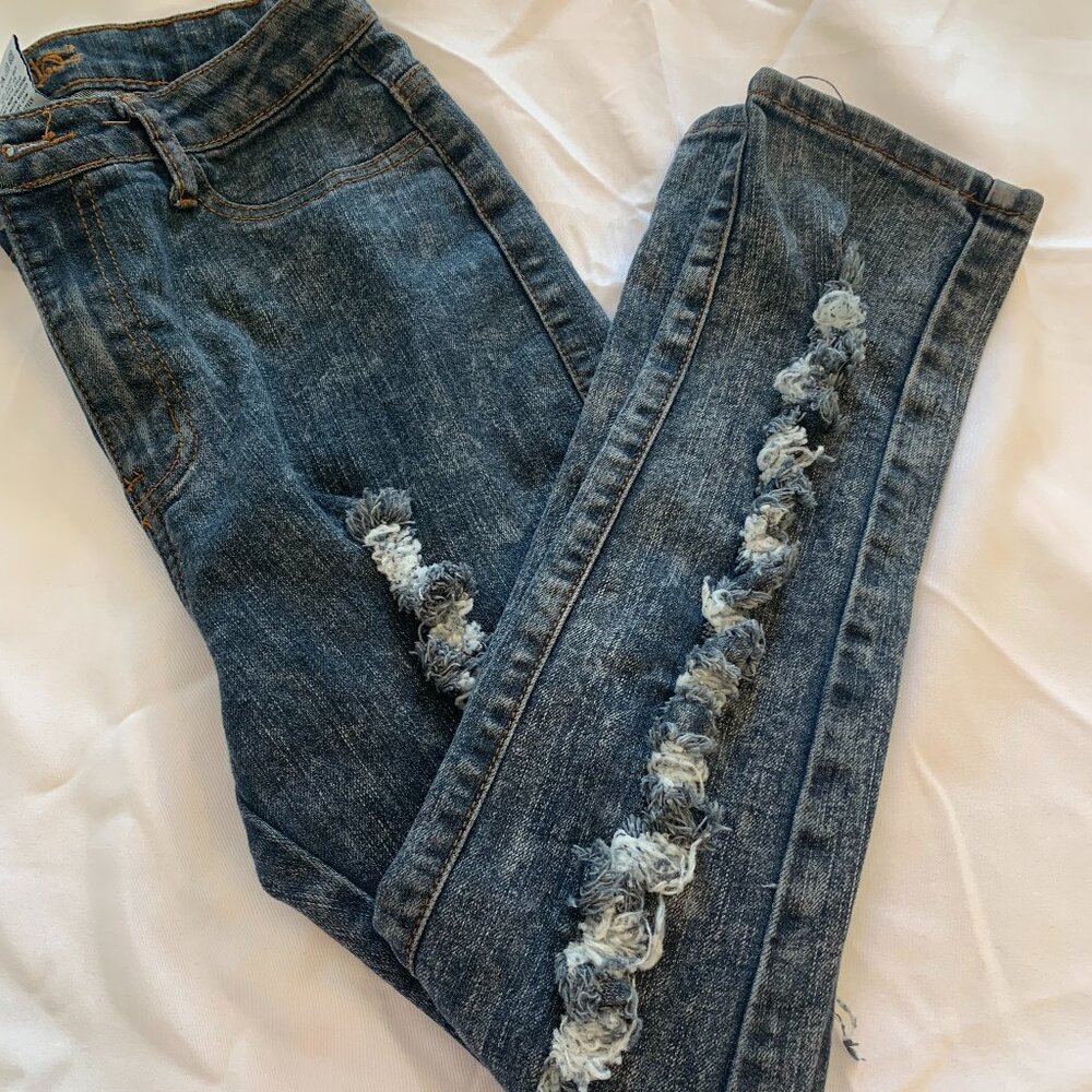 Revolt Jeans Size 11 Juniors fringe